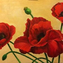 Схема вышивки «Маки»