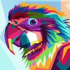 Схема вышивки «Попугай»