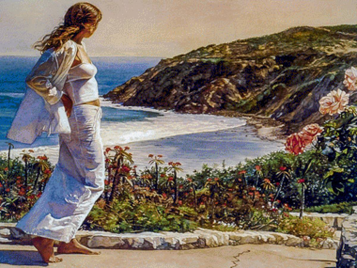 Beautiful Views. - steve hanks art.seascenes.ladies.flowers and gardens. - предпросмотр
