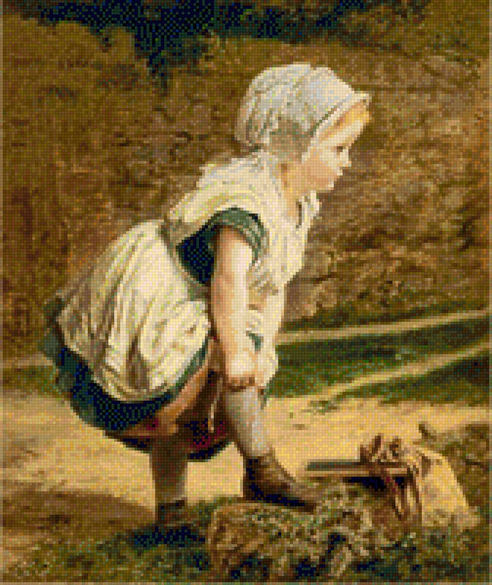 Девочка подтягивающая носочек - девочка, носок - предпросмотр