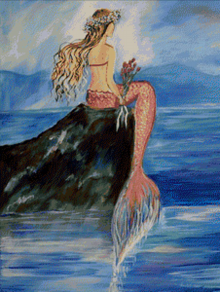 Русалка - русалка, море - предпросмотр