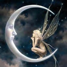 Схема вышивки «лунная фея»