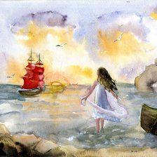 Схема вышивки «Ассоль»