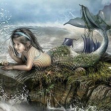 Схема вышивки «Русалка»