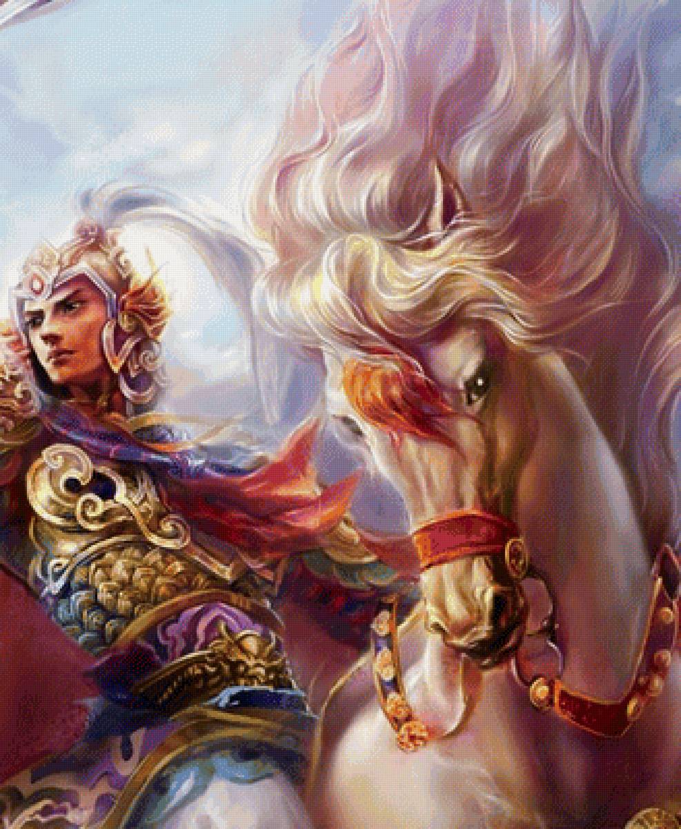 Воин - иллюстрация, сказка, фэнтези - предпросмотр