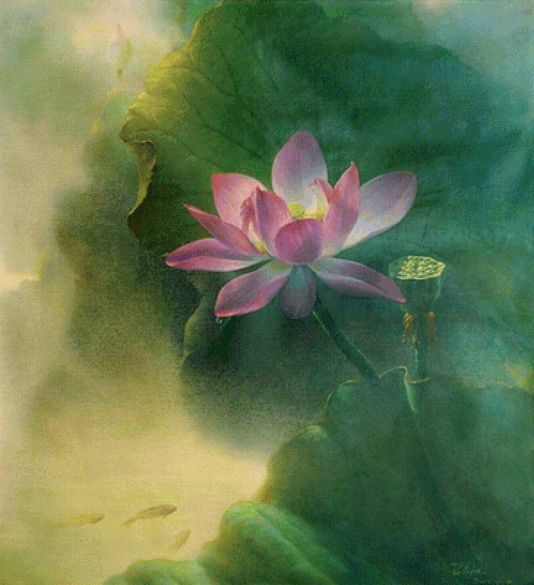 Цветок - вода, пейзаж, природа - предпросмотр