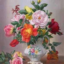 Схема вышивки «цветы»