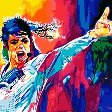 Схема вышивки «Майкл Джексон»