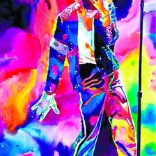 Схема вышивки «Майкл Джексон»