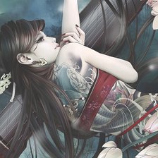 Схема вышивки «Девушки Азии»