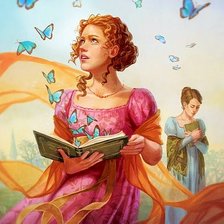 Схема вышивки «Девушка»