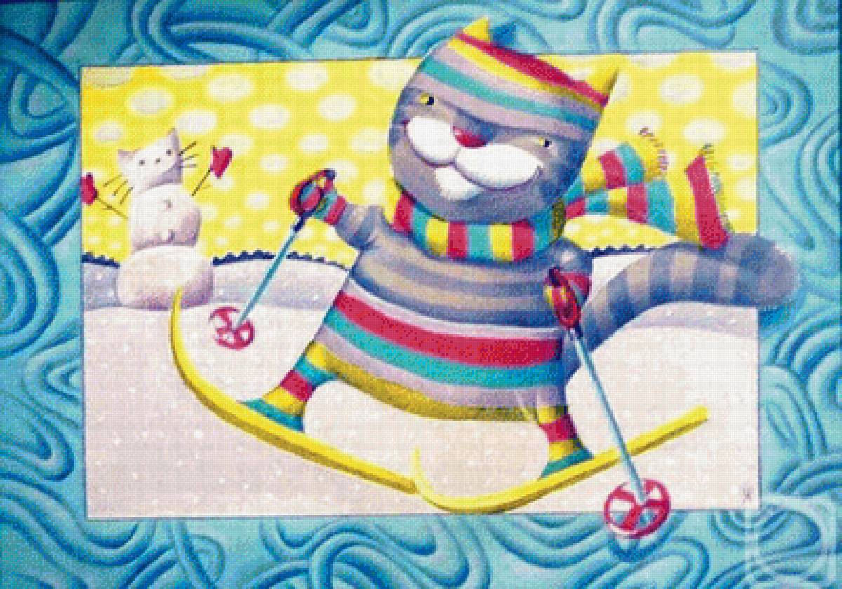 Котик - сказка, иллюстрация - предпросмотр