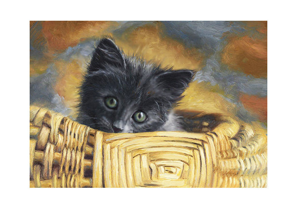 Кот. - кот, живопись. - оригинал