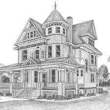 Схема вышивки «Особняк»