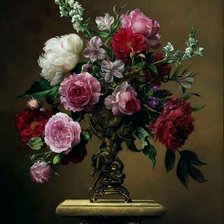 Ваза с цветами