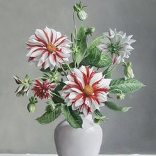 Схема вышивки «Георгины»