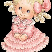 Схема вышивки «Девочка в розовом»