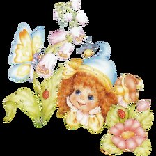 Схема вышивки «Среди цветов»