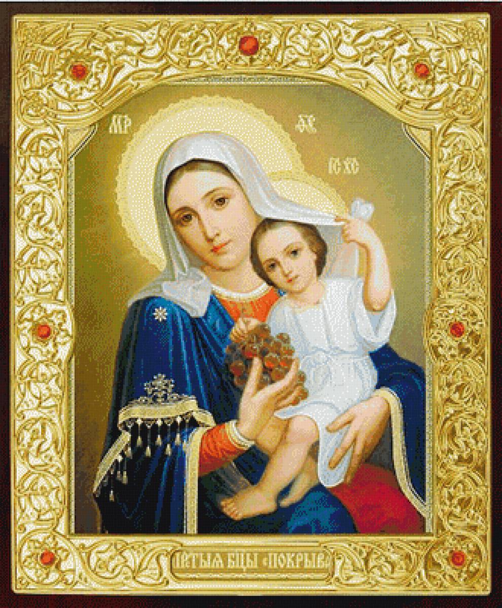 Покрывающая икона Божьей Матери (Домодедовская) - иконы - предпросмотр