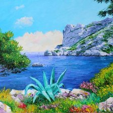 Схема вышивки «Морской пейзаж»