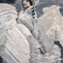 Схема вышивки «Царевна Лебедь. Врубель»