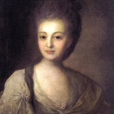 Схема вышивки «Портрет Струйской»