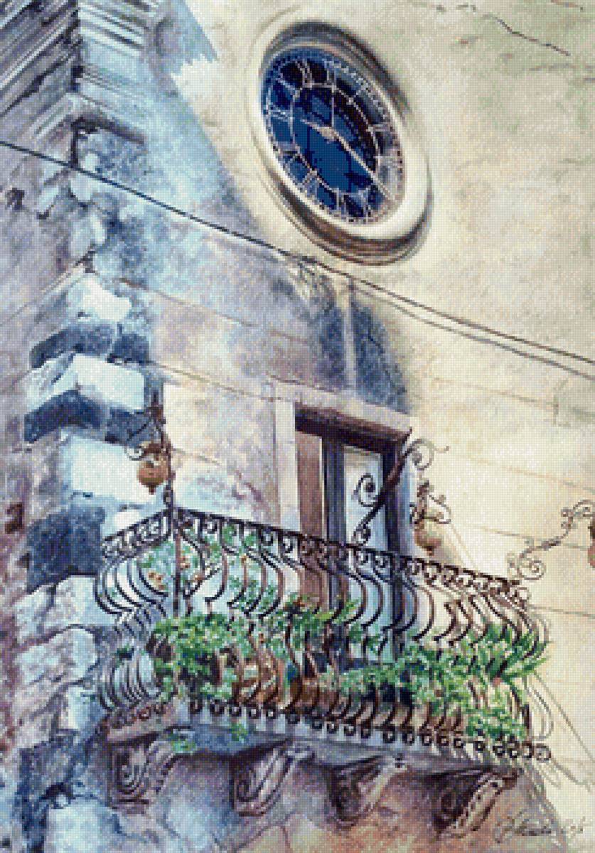 Пейзаж - акварель - предпросмотр