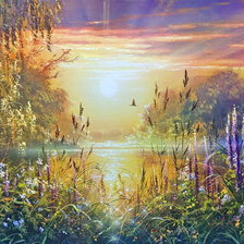 Схема вышивки «Утро»