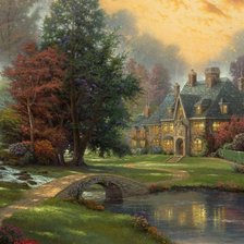 Схема вышивки «Волшебный пейзаж»