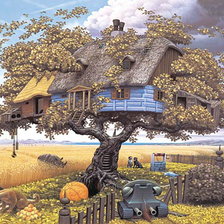 Схема вышивки «ЯЦЕК ЙЕРКА.ВОЗВРАЩЕНИЕ ИЗ САФАРИ»