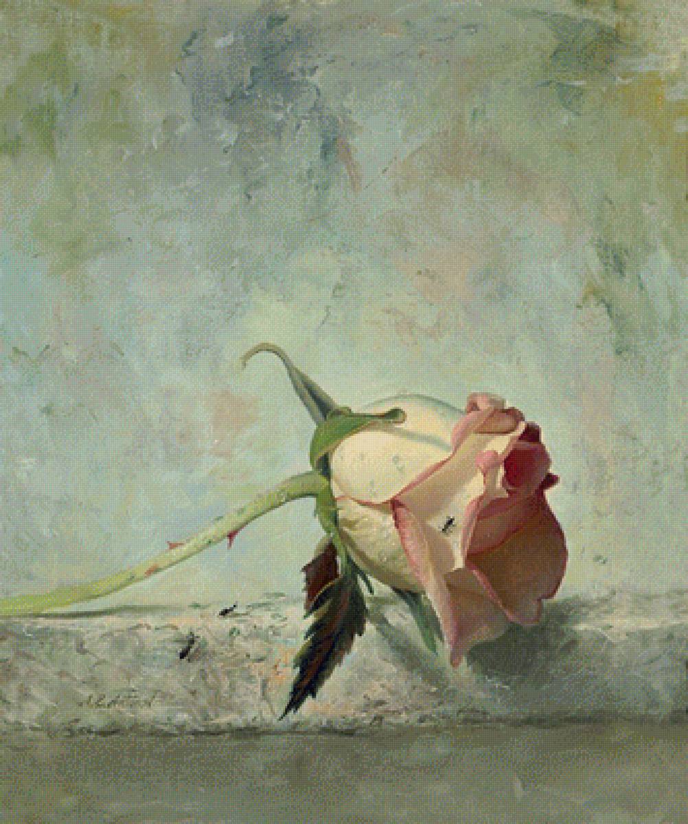 Натюрморт 20. Алексей Антонов - роза, натюрморт, живопись - предпросмотр