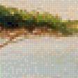 Предпросмотр схемы вышивки «Крымский пейзаж с саклей. Кондратенко» (№2091556)