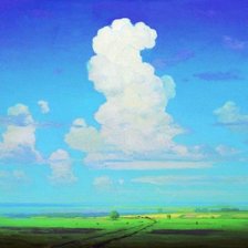 Схема вышивки «Облако. Куинджи»