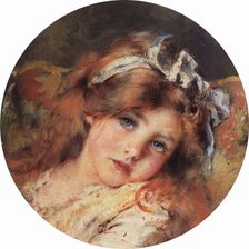 Схема вышивки «Портрет девочки. Маковский»