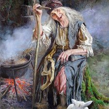 Схема вышивки «баба яга»