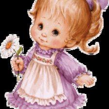 Схема вышивки «Малышка с ромашкой»