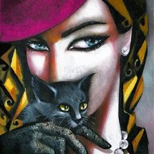 Схема вышивки «взгляд»