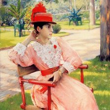 Девушка в кресле