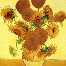 Схема вышивки «Подсолнухи. Ван Гог»