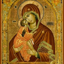 Схема вышивки «Донская икона Божьей Матери»