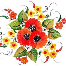 Схема вышивки «мальвы»