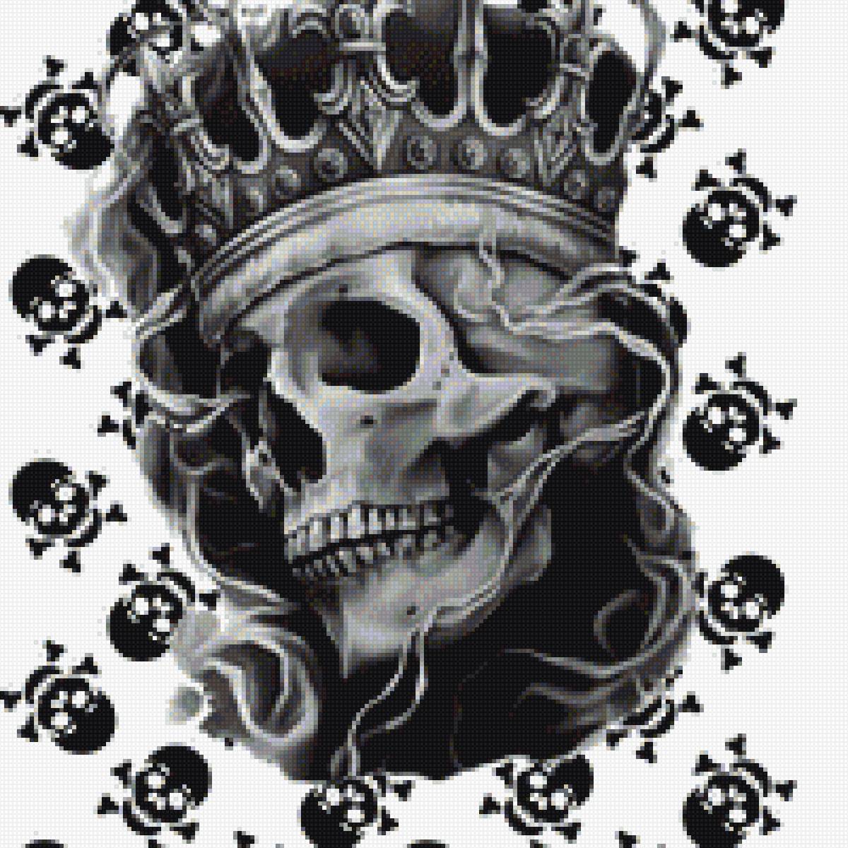 Череп в короне 2 - череп - предпросмотр