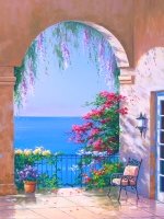 Схема вышивки «Терраса у моря»