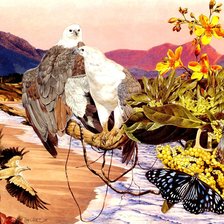 Схема вышивки «Птицы»