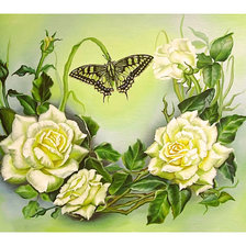 Схема вышивки «Серия "Розы".»