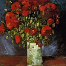 Ваза с красными маками. Винсент Ван Гог