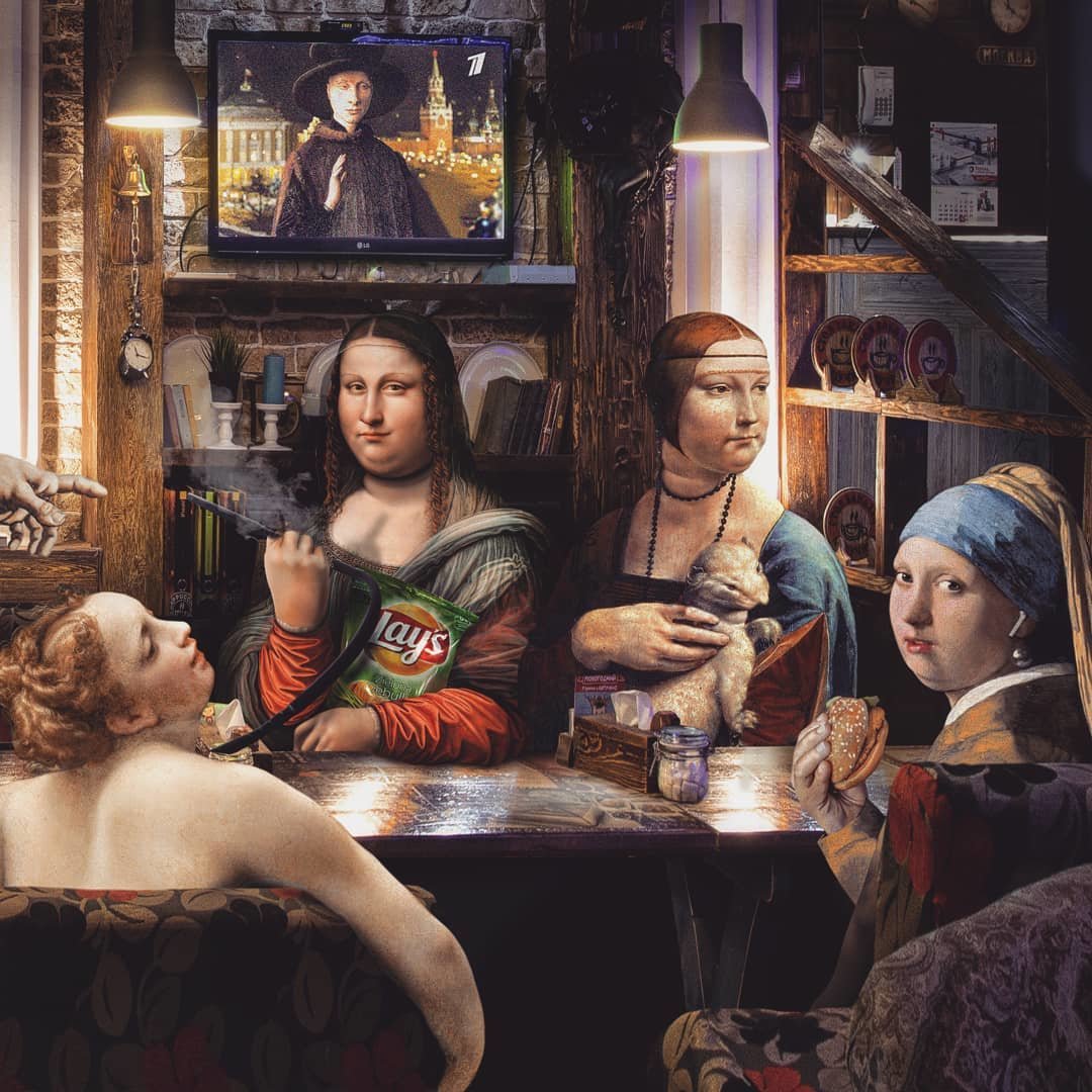 №2093795 - мона лиза классика художник путин известная картина - оригинал