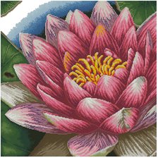 Схема вышивки «лотос на подушку»