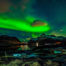 Схема вышивки «Северноесияние»