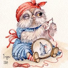 Схема вышивки «Owly»